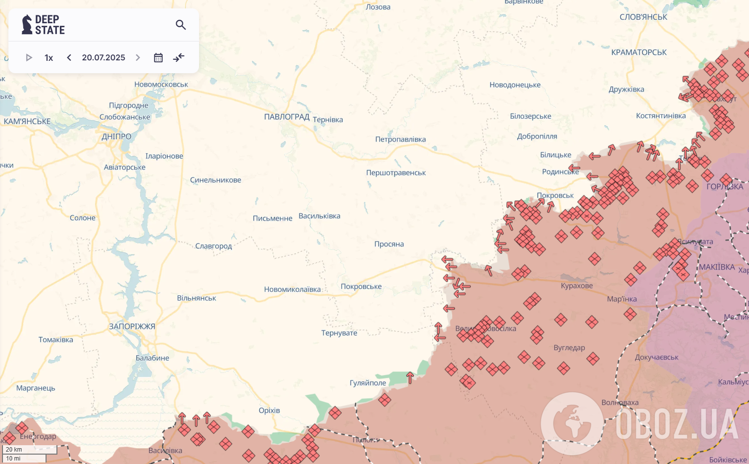 Росіяни, не шкодуючи піхоти, намагаються зачепитись на адмінмежі Дніпропетровщини – ОСУВ "Хортиця"