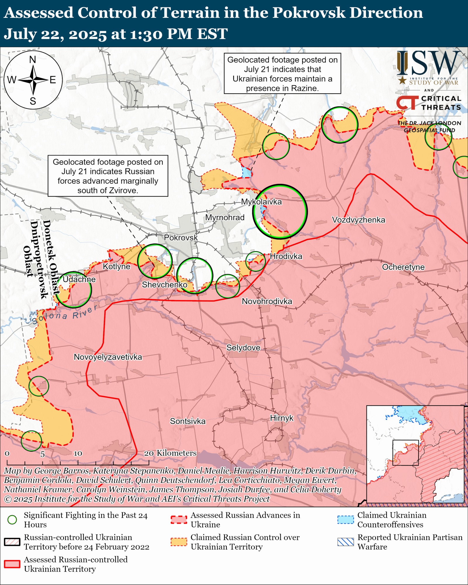 Ворог хоче змусити ЗСУ відступити: в ISW оцінили ситуацію в районі Покровська і пояснили задум агресора. Карта