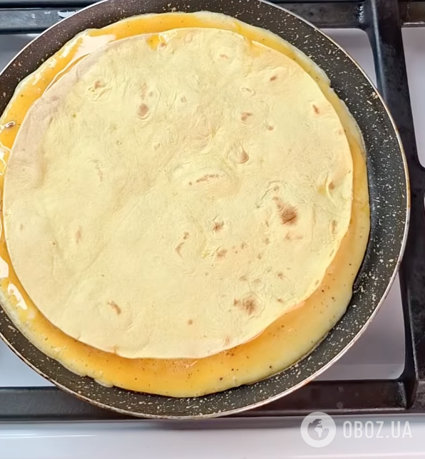 Лаваш с яйцом