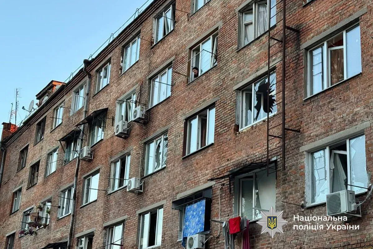 Удар РФ по Черкассам