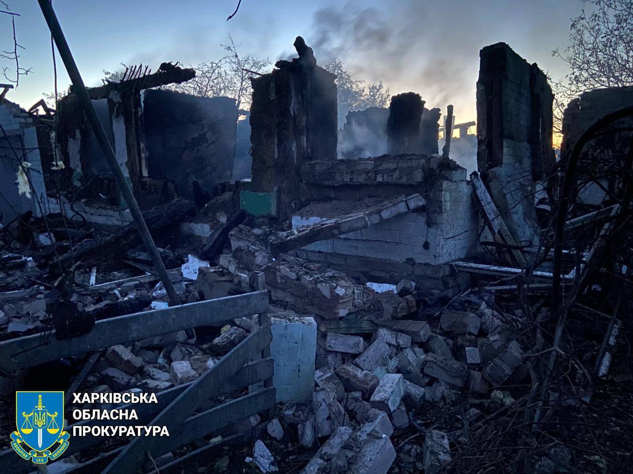 Дом разрушен до основания: на Харьковщине в результате российского авиаудара погибла семья. Фото