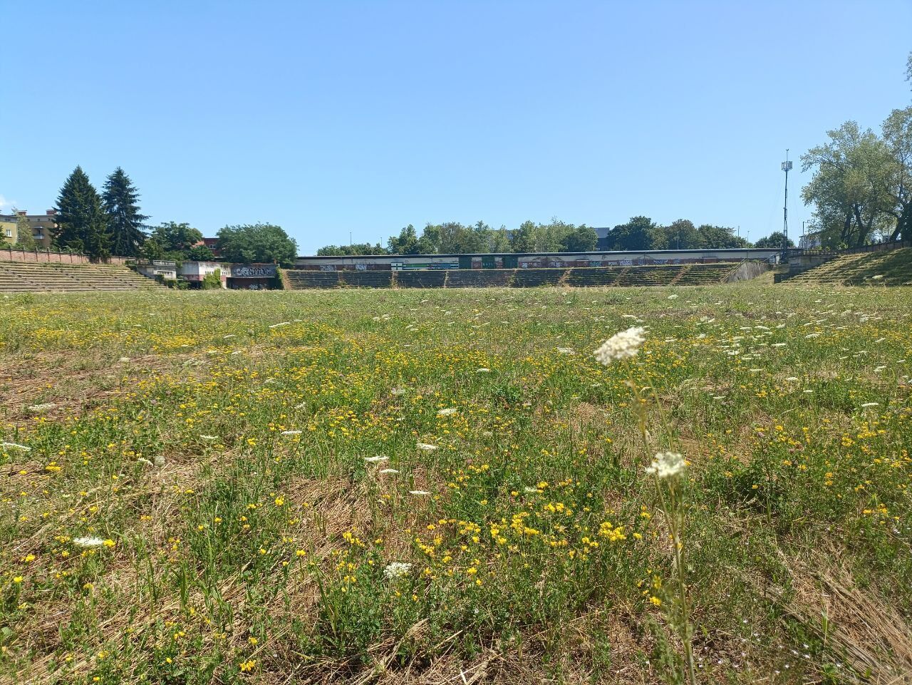 Заброшен и разрушен: как сейчас выглядит стадион в Словении, где Шовковский пропустил гол с центра поля. Фото