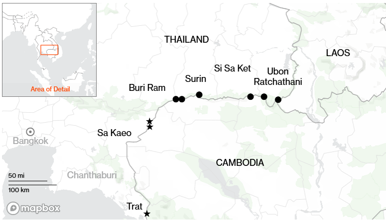 Эвакуировали более 100 тыс. человек: вооруженный конфликт между Таиландом и Камбоджей набирает обороты