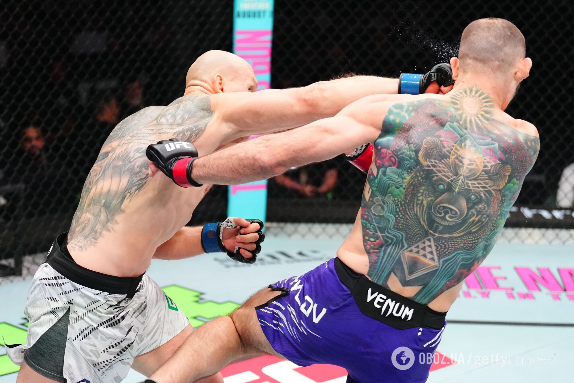 Предателя Украины брутально нокаутировали в первом раунде во втором подряд бою UFC. Видео