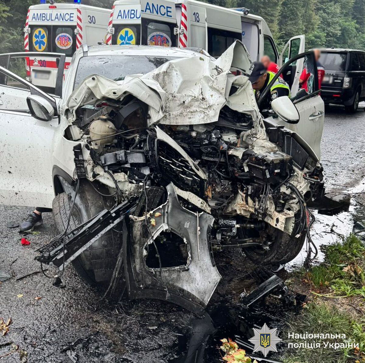 Водій не впорався з керуванням: на Вінниччині авто влетіло в дерево, є загиблі й постраждалі. Фото