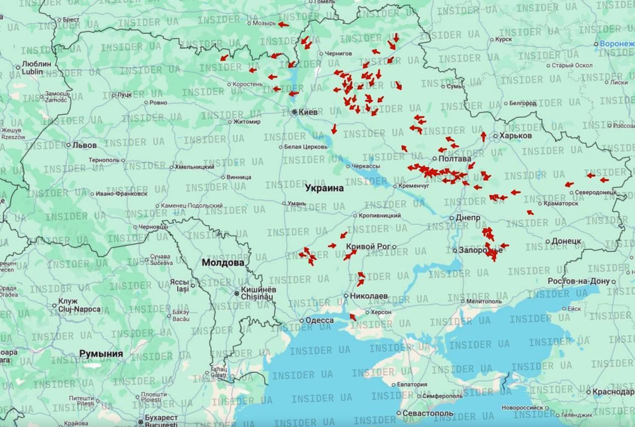 Украина была под массированной российской атакой: применены более сотни ударных БПЛА и крылатые ракеты