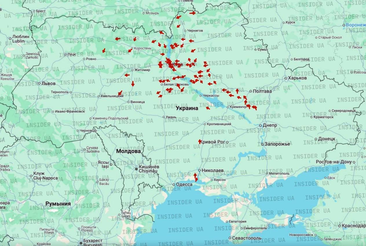 Украина была под массированной российской атакой: применены более сотни ударных БПЛА и крылатые ракеты