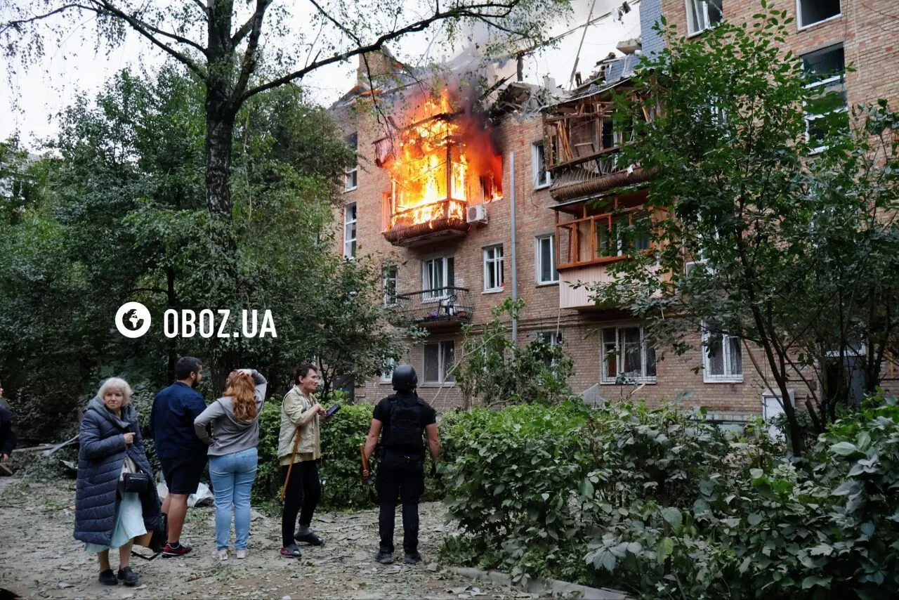 Удар РФ по Києву