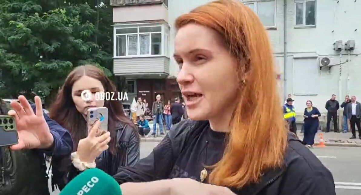 Безугла на мітингу