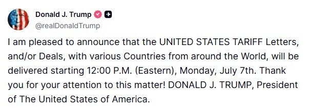 Трамп попередив світ про нові мита.