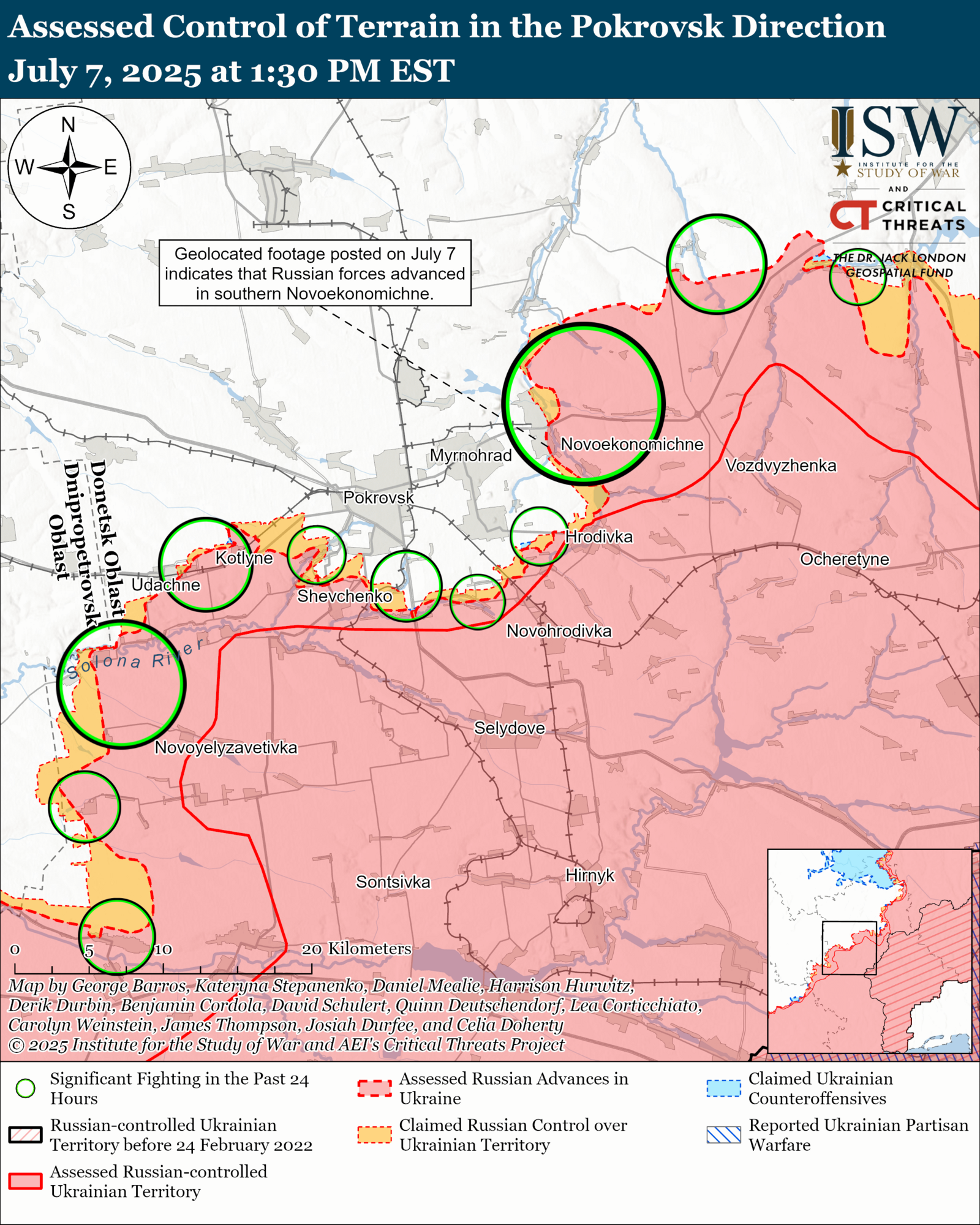 Покровск карта боев