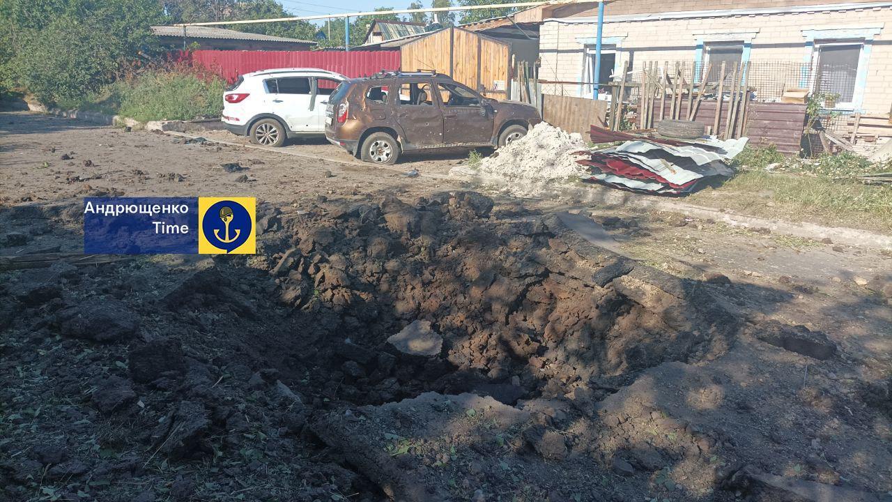 Заграву було видно здалеку: в Ясинуватій зафіксовано влучання в склад окупантів. Фото