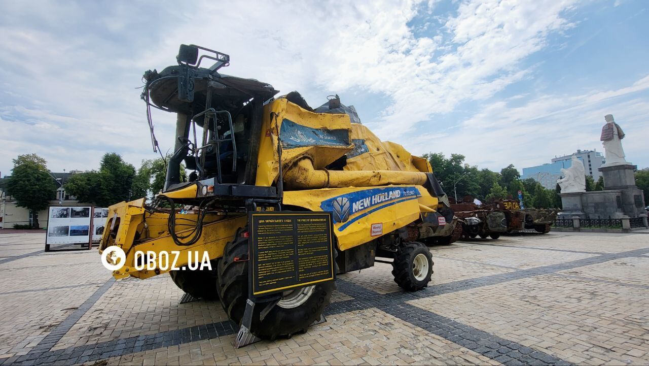 Такая цена хлеба в военной Украине: в центре Киева появилась новая экспозиция, посвященная фермерам. Фото и видео