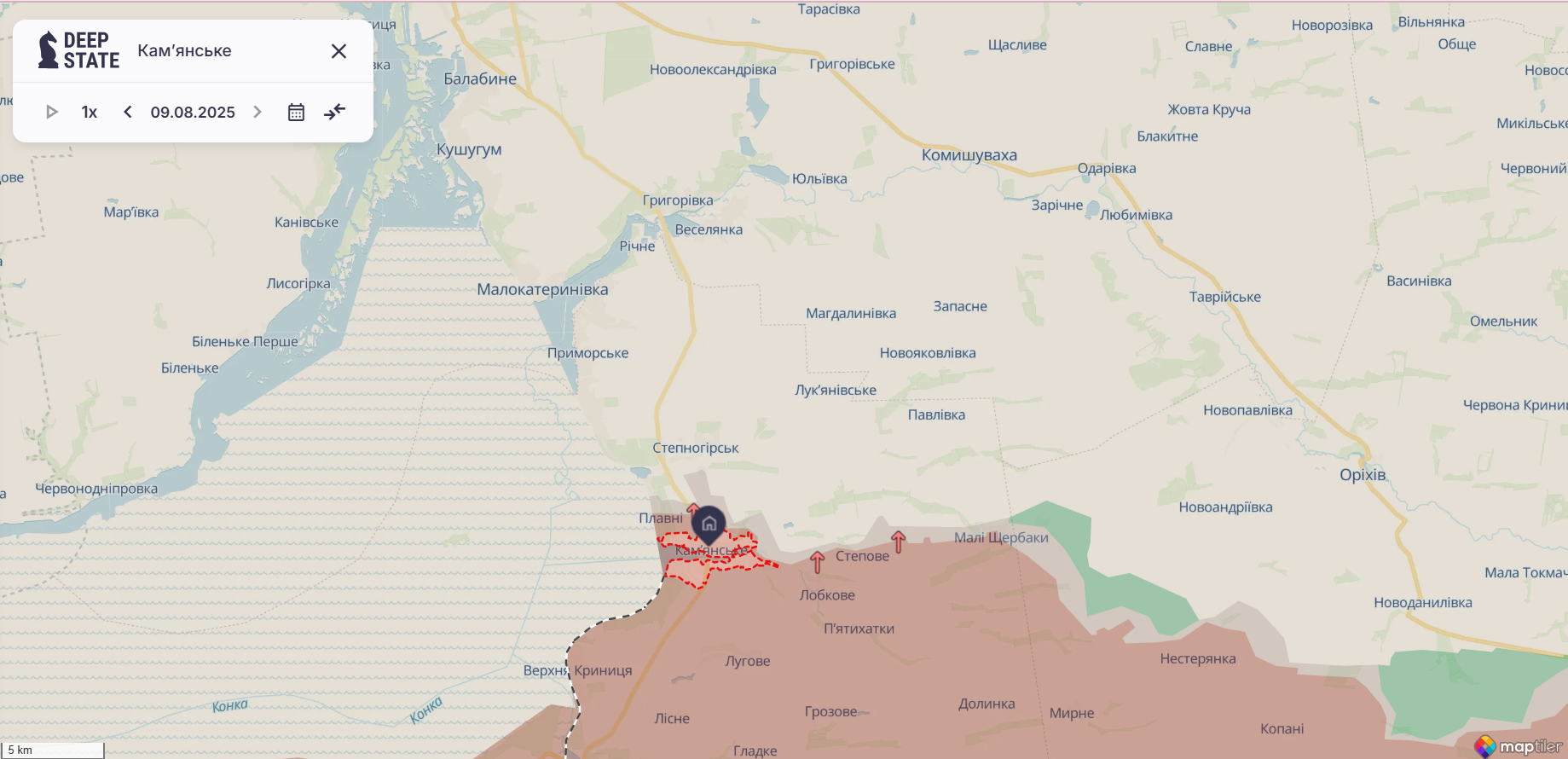 Силы обороны ведут боевые действия, чтобы вытеснить врага из окрестностей Каменского: какая ситуация сейчас. Карта