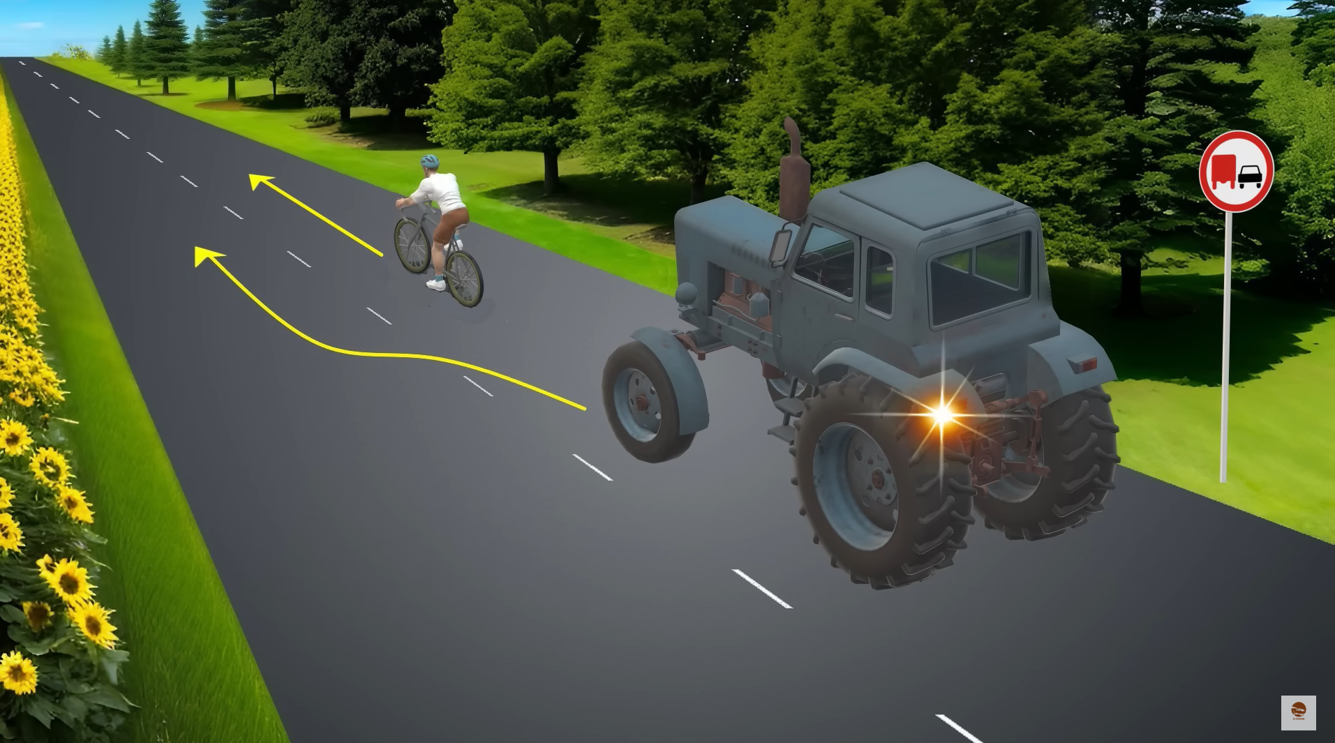 Разрешен ли такой обгон? Задание по ПДД