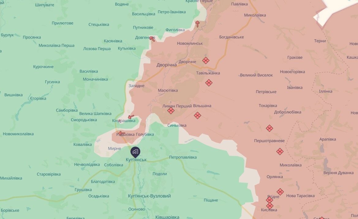 Ворог збільшив тиск у районі Куп’янська і поблизу адмінмежі з Дніпровщиною: подробиці ЗСУ