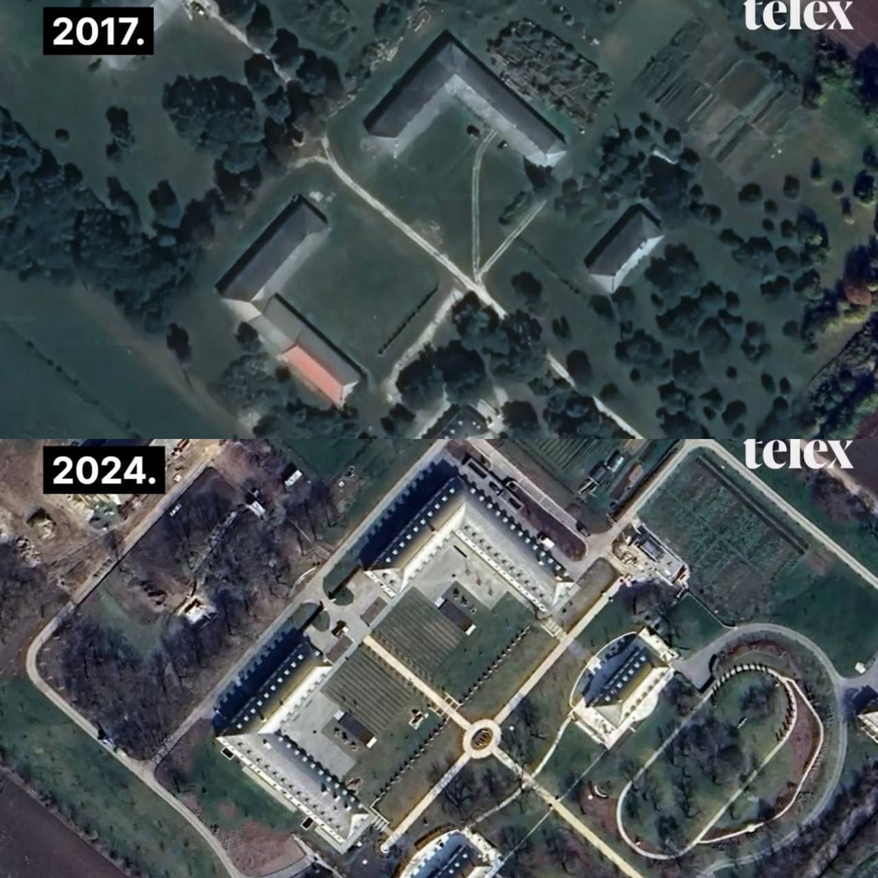 Роскошный особняк Орбана с бассейнами и бальным залом сняли с дрона: политик говорит, что это "ферма" его отца. Видео