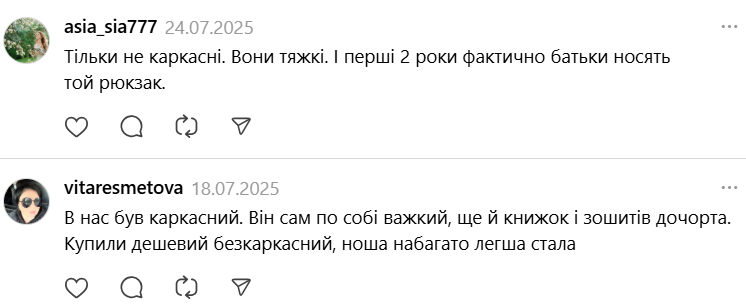 Який рюкзак обрати для першокласника? Думки українських батьків розділились