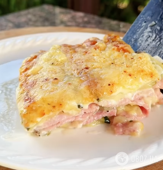 Соковита лазанья з кабачків