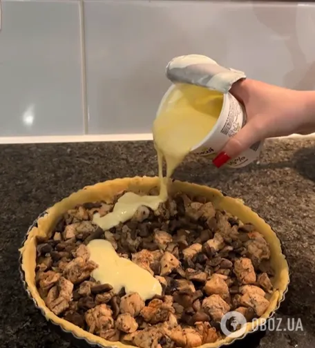 Сытный киш с курицей и грибами для обеда или ужина: как приготовить удачное песочное тесто