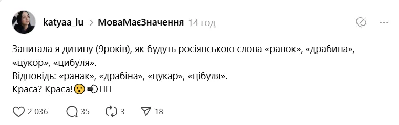 Как будет по-русски ''цукор'' и ''ранок''? Сеть рассмешил ответ 9-летнего ребенка
