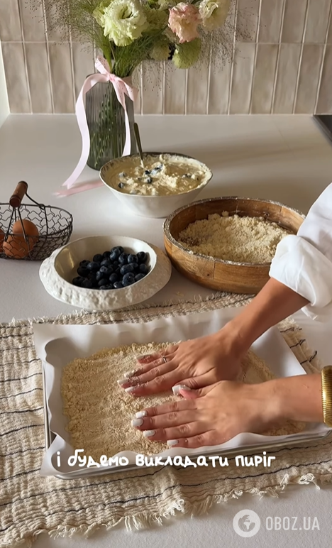 Сладкий насыпной пирог с голубикой: вариант вкусной сезонной выпечки к чаю