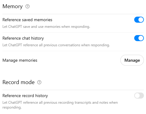 ChatGPT-5 запоминает все, что вы говорили: как избавить его от дурной привычки. Инструкция