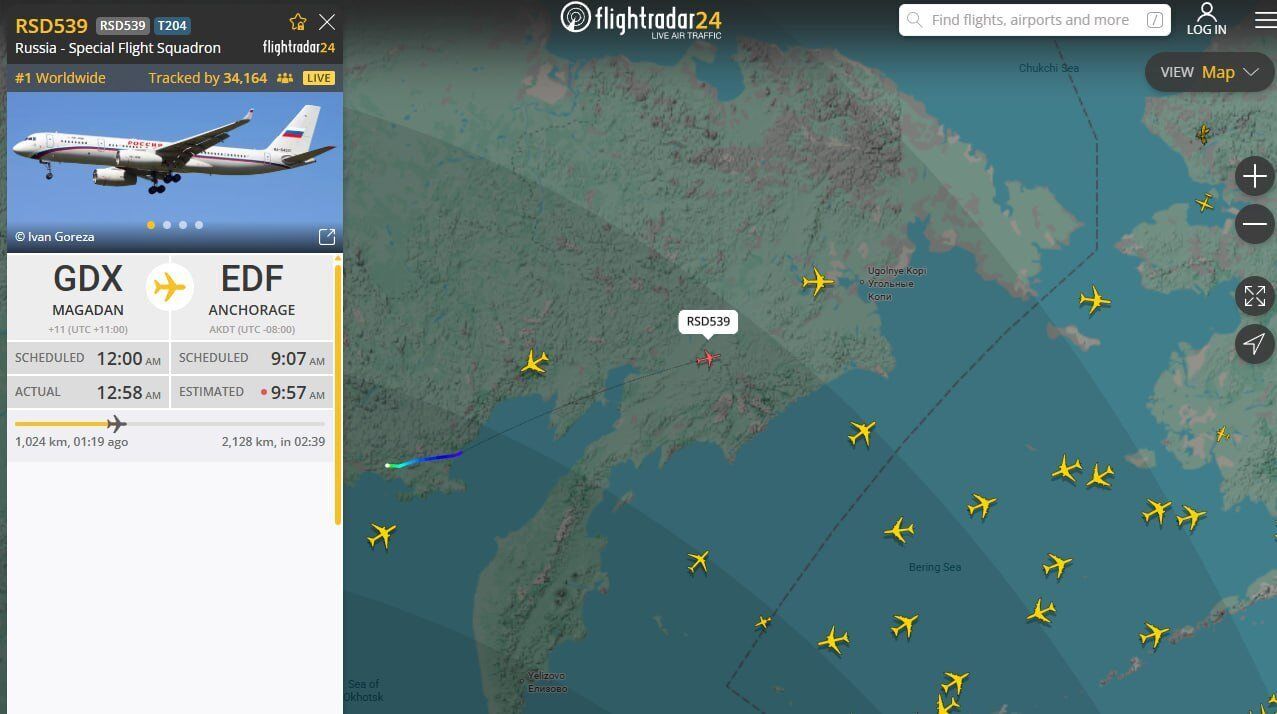 Путін уже вилетів на Аляску: в Кремлі спрогнозували, скільки триватиме зустріч із Трампом