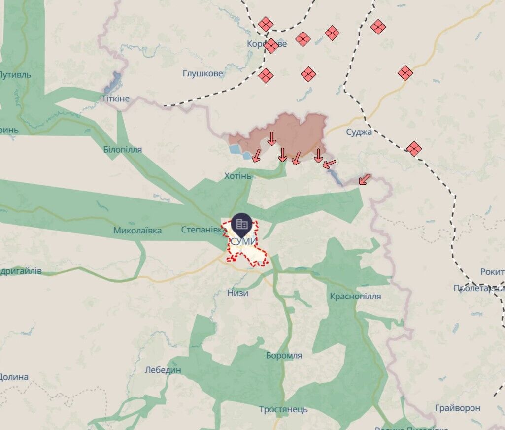 Враг атаковал дроном центр Сум, повреждены рынок и офисы. Фото и видео