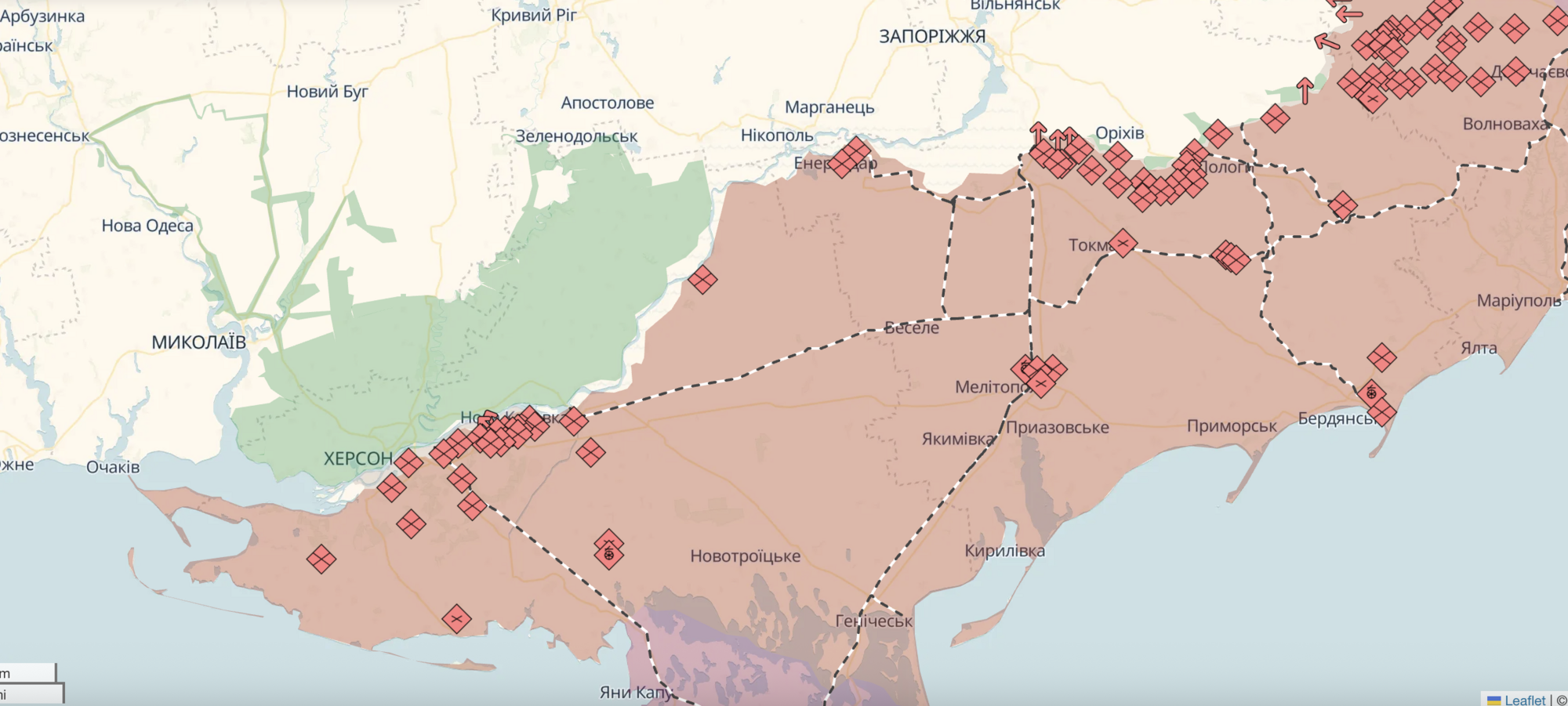 Техника уничтожена дотла: пограничники разбомбили позиции оккупантов на юге. Видео