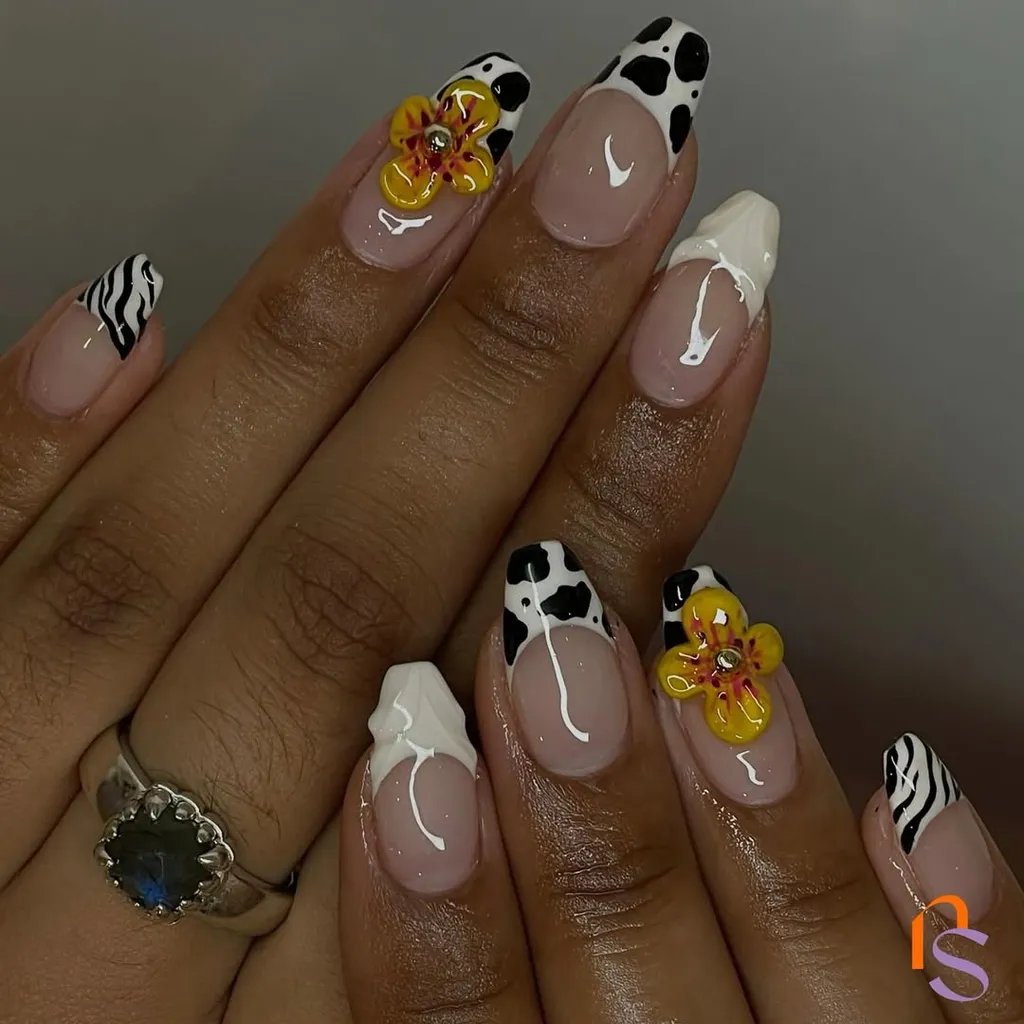 Ногти формы "кофин" снова в тренде: какой дизайн подобрать