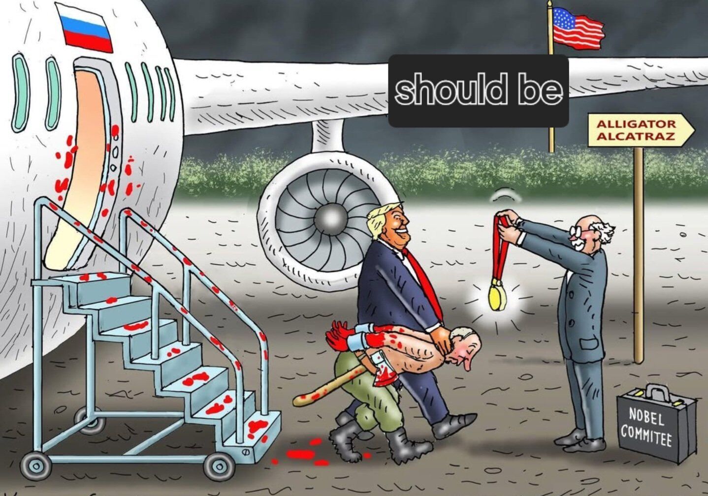 "Кто-то должен ответить": дочь Келлога возмутилась, что красную дорожку для Путина стелили американские военные. Фото