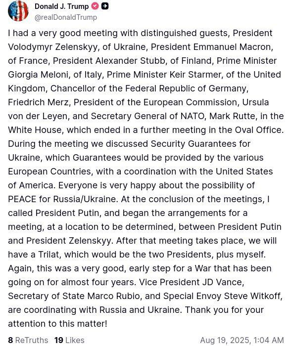 Трамп заявив, що зателефонував Путіну та вже почав готувати їхню зустріч із Зеленським