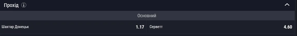 В раунде плей-офф квалификации Лиги конференций украинский "Шахтер" сыграет со швейцарским "Серветтом"