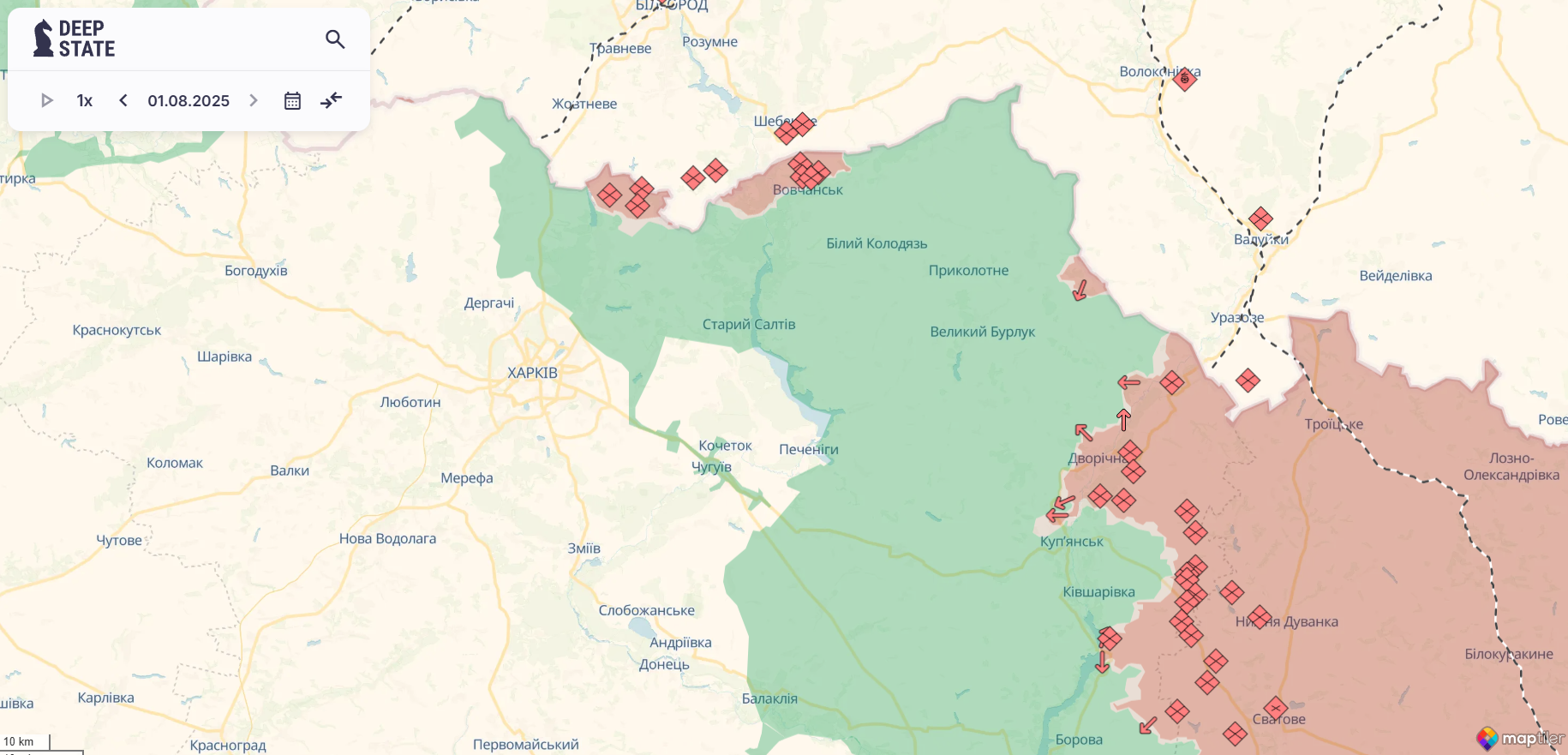 На Харьковщине сразу шесть авиабомб GBU-39 прилетели на позиции россиян: момент удара показали на видео