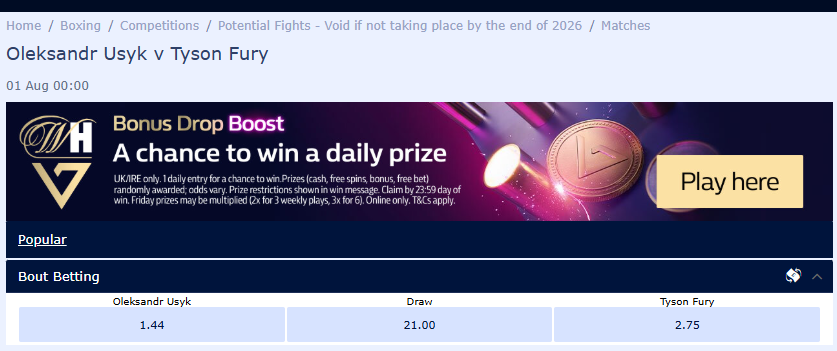 Букмекеры дали прогноз на бой Усик – Фьюри 3, но сделали предупреждение