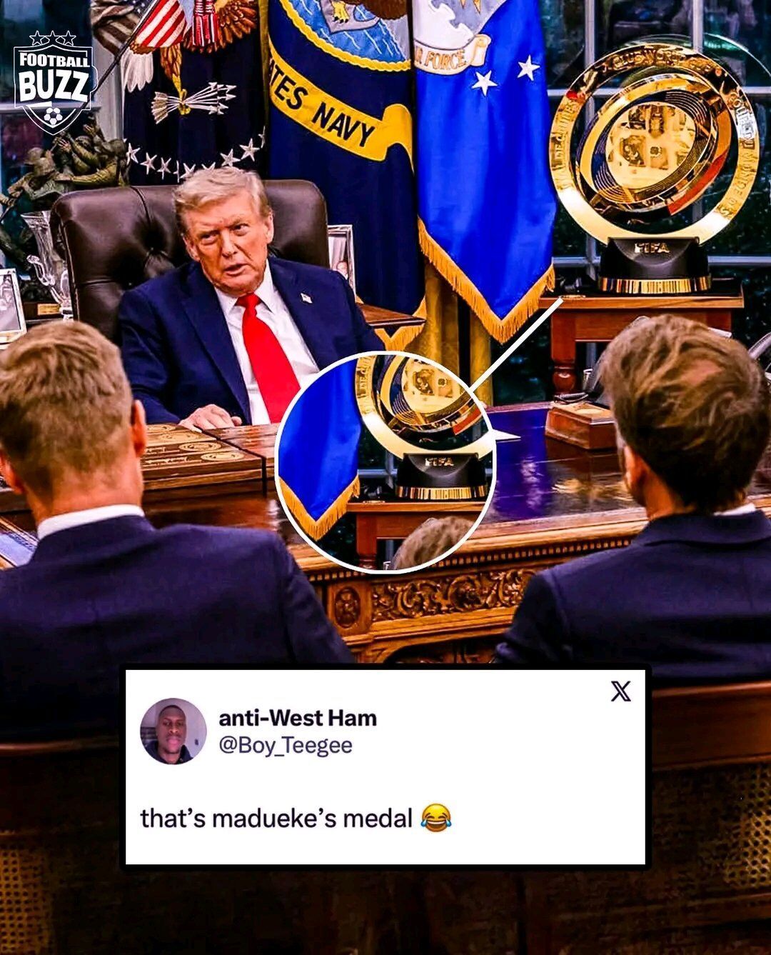 В сети увидели неожиданную деталь в кабинете Трампа во время встречи с Зеленским и европейскими лидерами. Фото