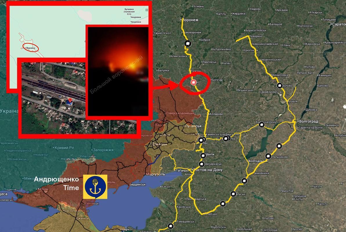 Под прицелом была железная дорога: дроны атаковали Воронежскую область, останавливали движение поездов. Видео