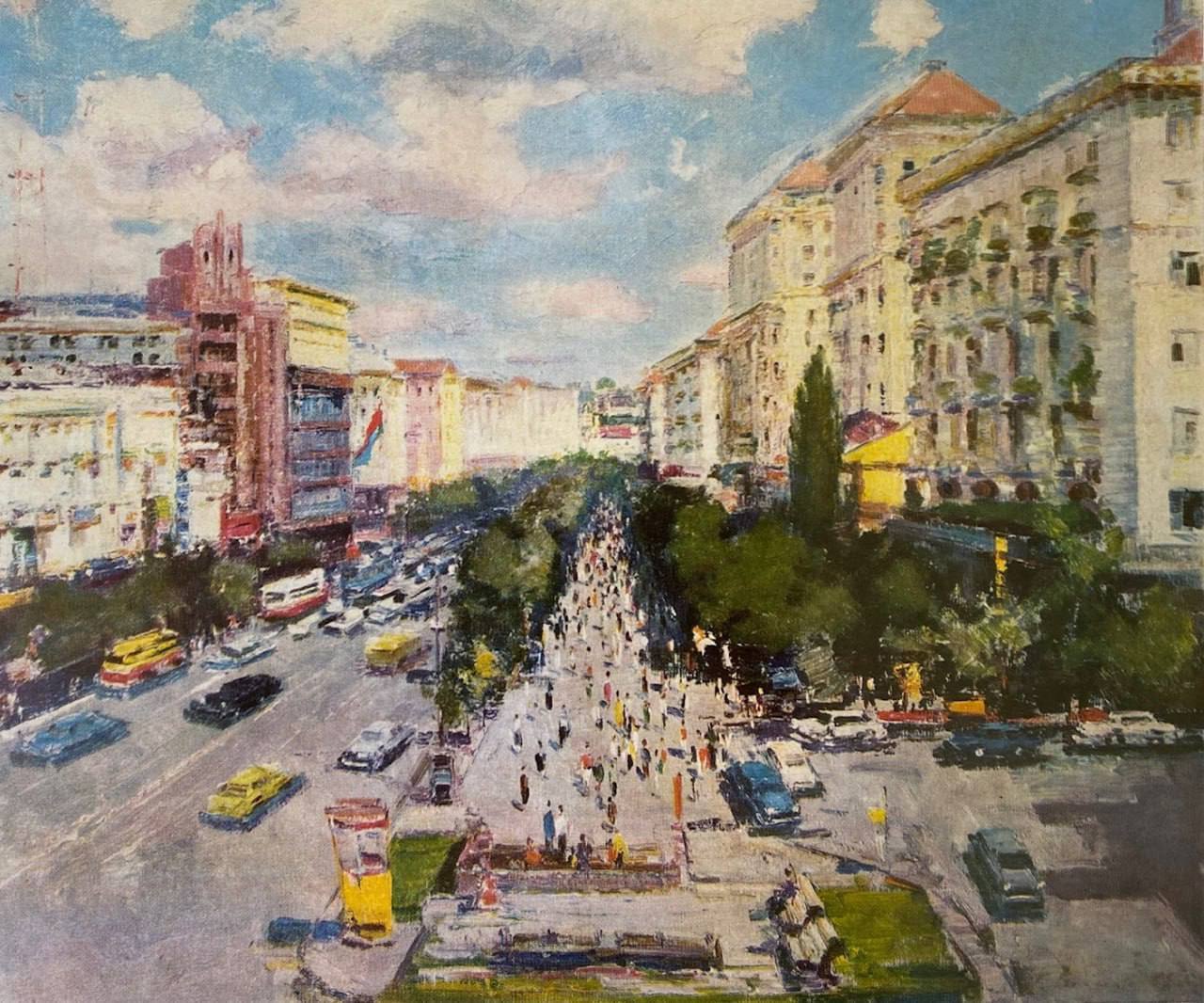 В сети показали, как выглядел Киев в разные годы на картинах известного украинского художника. Фото