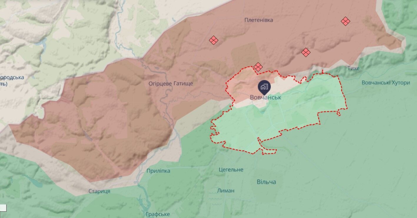 Українські військові "привітали" окупантів з Днем прапора: відправили їм до Вовчанська стяг. Відео