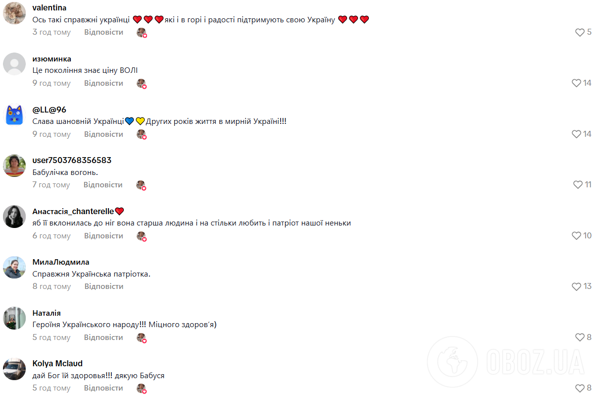 "Сила Украины – в людях": патриотическая бабушка растрогала сеть. Видео