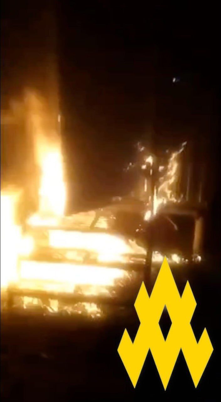 "Атеш" спалили у Краснодарському краї РФ вишку і військові авто. Фото і відео