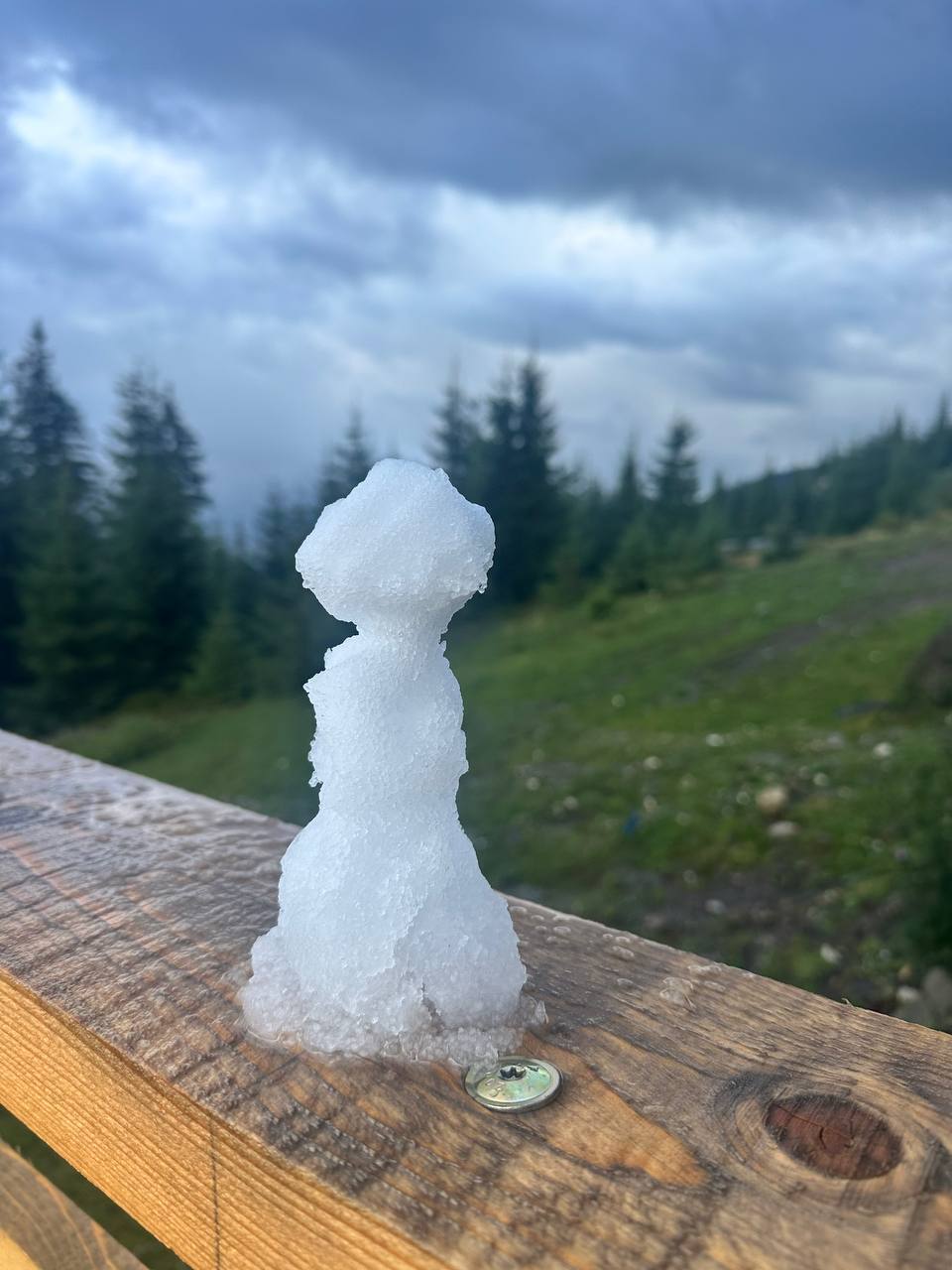 У Карпатах на День Незалежності випав сніг. Фото і відео