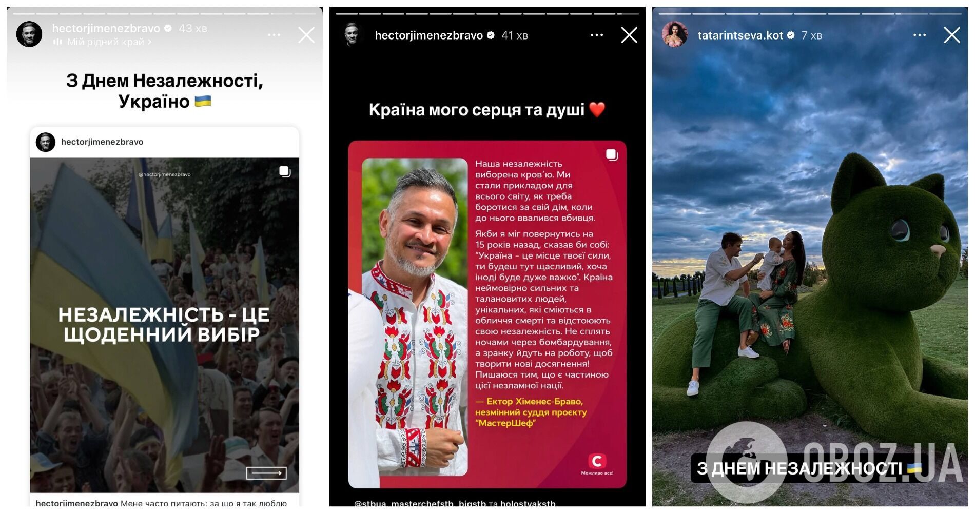 У вишиванках та з прапором на плечах: Ротару, Єфросиніна, Сумська та інші зірки звернулися до українців у День Незалежності і нагадали слова Шевченка