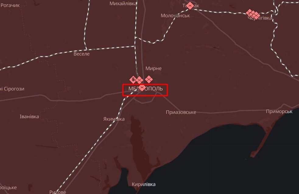 Мелитополь карта