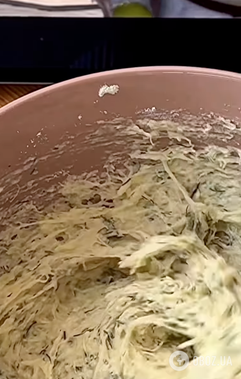 Кабачковое тесто