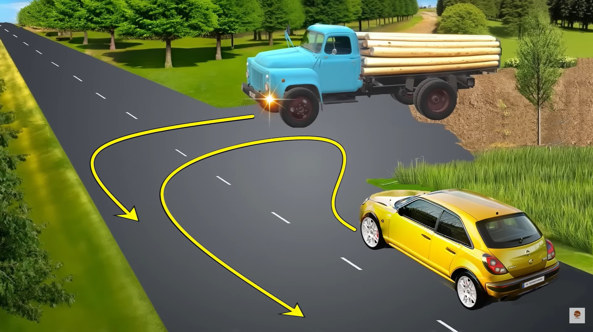 Який поворот вмикати? Тест на знання ПДР