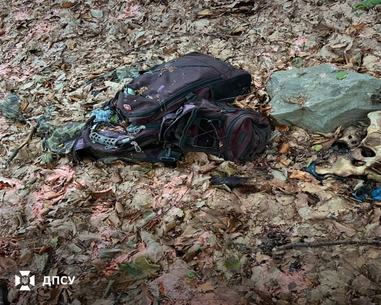 У Карпатах прикордонники виявили рештки двох людей: біля одного скелета був рюкзак