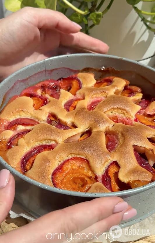 Домашний пирог с абрикосами