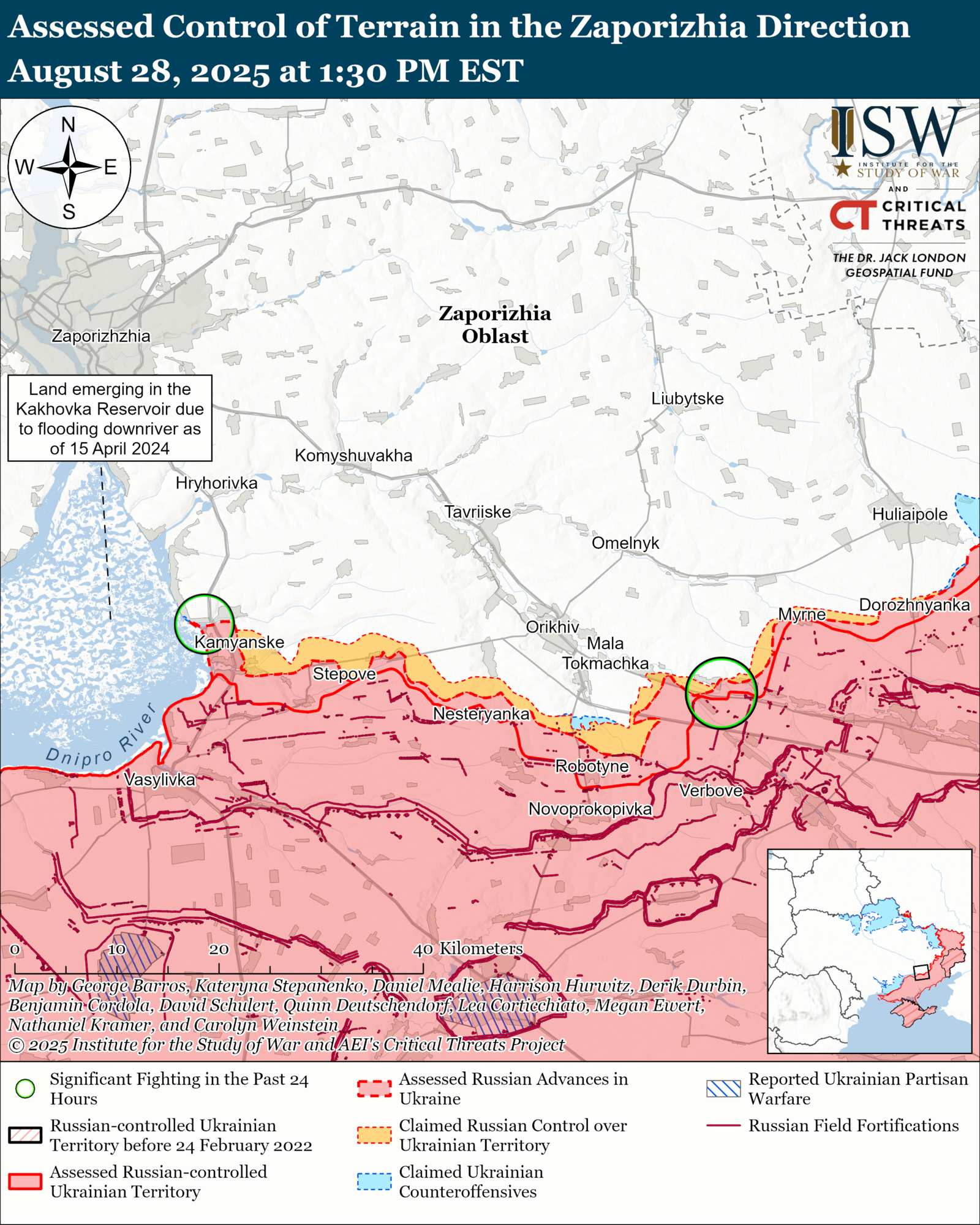 Українські війська просунулися в районі Покровська і на заході Запорізької області: аналіз ISW. Карта
